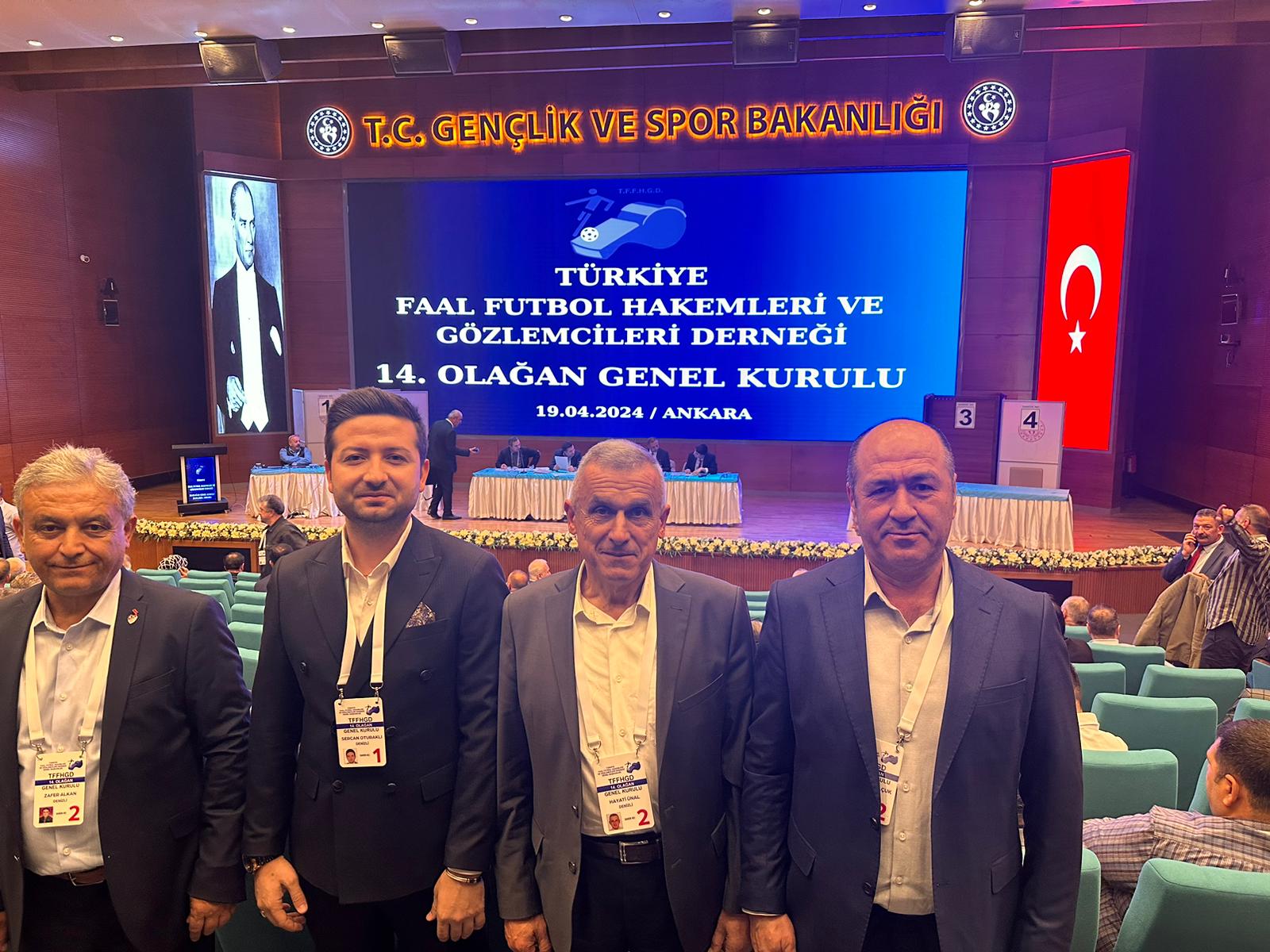 TÜRKİYE FAAL FUTBOL HAKEMLERİ ve GÖZLEMCİLERİ DERNEĞİ 14. OLAĞAN GENEL KURULU YAPILDI.